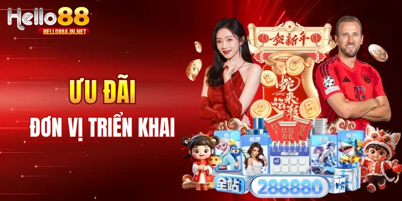 Tổng hợp ưu đãi Hello88 triển khai